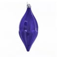 thumbnail image 1 of Vickerman 10" Purple Candy Glitter Shuttle Christmas Ornament, Pack of 2, 1 of 3