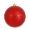 thumbnail image 1 of Vickerman 10" Red Candy Ball Ornament, 1 of 2