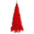 thumbnail image 1 of Vickerman 10' Red Fir Slim Artificial Christmas Tree Unlit, Seasonal Indoor Home Decor, 1 of 3