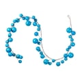 thumbnail image 1 of Vickerman 10' Turquoise Pearl Branch Ball Wire Garland., 1 of 4