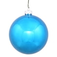 thumbnail image 1 of Vickerman 10" Turquoise Shiny Ball Ornament, 1 of 2