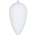 thumbnail image 1 of Vickerman 10" White Flocked Pinecone Christmas Ornament, 1 of 2