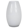 thumbnail image 1 of Vickerman 10" White Rounded Glass Container, 1 of 1