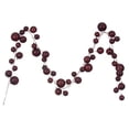 thumbnail image 1 of Vickerman 10' Wine Pearl Branch Ball Wire Garland., 1 of 4