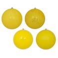 thumbnail image 1 of Vickerman 10" Yellow 4-Finish Ball Ornament Assortment, 4 per Bag, 1 of 5