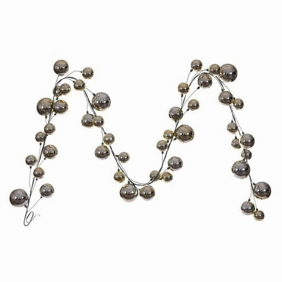 Vickerman N251338 10 ft. Ball Branch Garland, Champagne