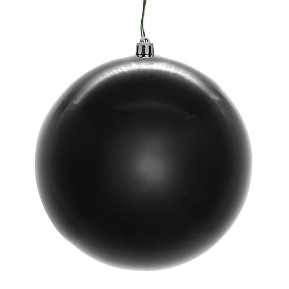 Vickerman N592517DPVL 10 in. Black Pearl Seamless Ball UV Drilled Ornament