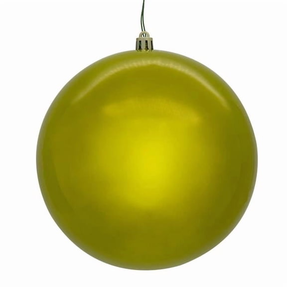 Vickerman N592573DPVL 10 in. Lime Pearl Seamless Ball UV Drilled Ornament