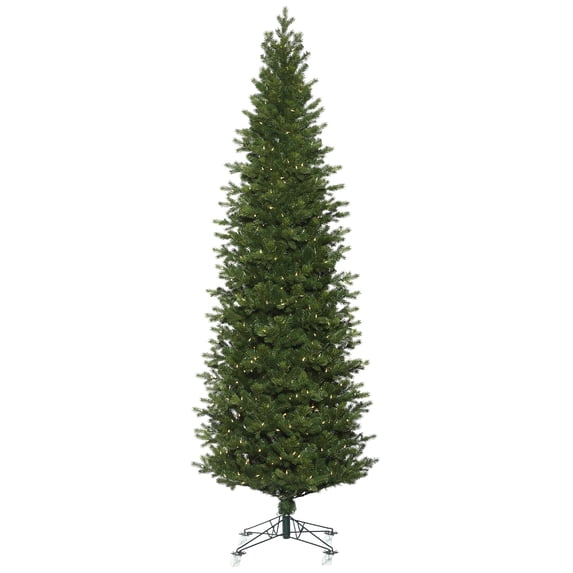 Vickerman 10' x 42" Eagle Fraser Slim Artificial Christmas Tree, Warm White Dura-lit LED Lights