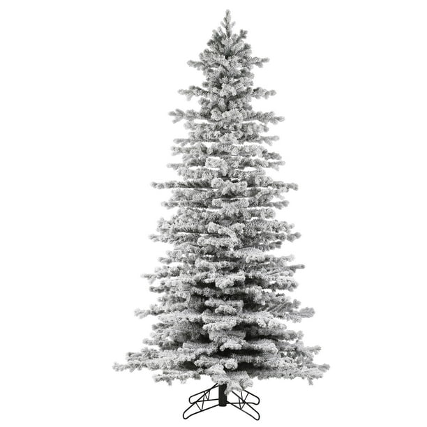 Vickerman 10' x 60" Flocked Tilden Spruce Artificial Christmas Tree, Unlit