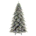 thumbnail image 1 of Vickerman 10' x 67" Flocked Bavarian Pine Artificial Pre-Lit Christmas Tree, Multi-Colored Lights., 1 of 5