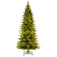 thumbnail image 1 of Vickerman 10' x 56" Balsam Spruce Slim Artificial Christmas Tree, 3mm LED Color Changing Lights, 1 of 2