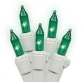 thumbnail image 1 of Vickerman 100 Green Light on White Wire, 46' Christmas Light Strand, 1 of 2