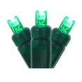 thumbnail image 1 of Vickerman 100 Green Wide Angle LED Light on Green Wire, 50' Christmas Single Mold Light Strand, 1 of 7