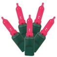 thumbnail image 1 of Vickerman 100 Magenta Italian LED Single Mold Light, Green Wire, 34' Christmas Light Strand, 1 of 2