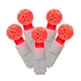 thumbnail image 1 of Vickerman 100 Red G12 LED Single Mold Light on White Wire, 34' Christmas Light Strand, 1 of 2
