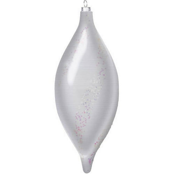 Vickerman 11" Matte/Glitter Spiral Drop Christmas Ornament