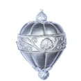 thumbnail image 1 of Vickerman 11" Pewter Antique Scroll Drop Christmas Ornament, 1 of 2