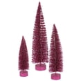 thumbnail image 1 of Vickerman 12"-16"-20" Mauve Glitter Oval Artificial Christmas Tree, Unlit, 1 of 2