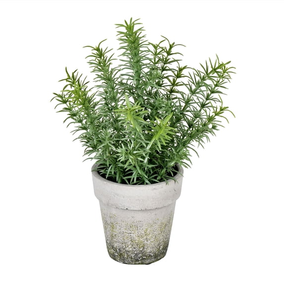 Vickerman 12.5“ Artificial Potted Green Plant.