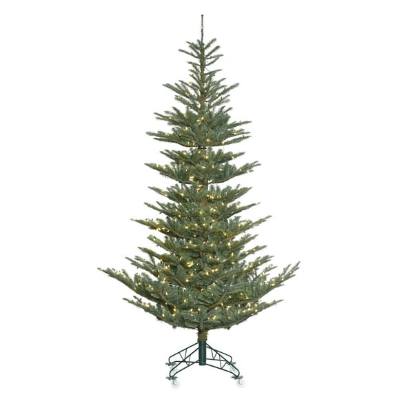 Vickerman 12' Alberta Blue Spruce Artificial Christmas Tree, Warm White Dura-lit LED Lights