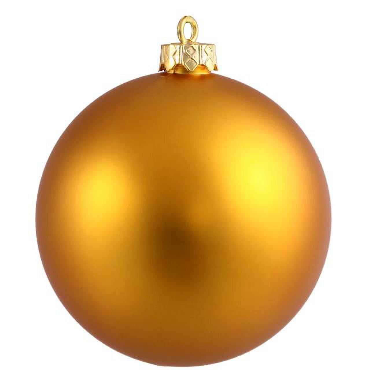 12" Antique Gold Matte Shatterproof Plastic Ornament