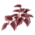 thumbnail image 1 of Vickerman 12" Artificial Red Begonia Hanging Bush, 3/Pk, 1 of 3