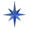 thumbnail image 1 of Vickerman 12" Blue Iridescent Glitter Bethlehem Star Christmas Ornament, 2 per Box, 1 of 3