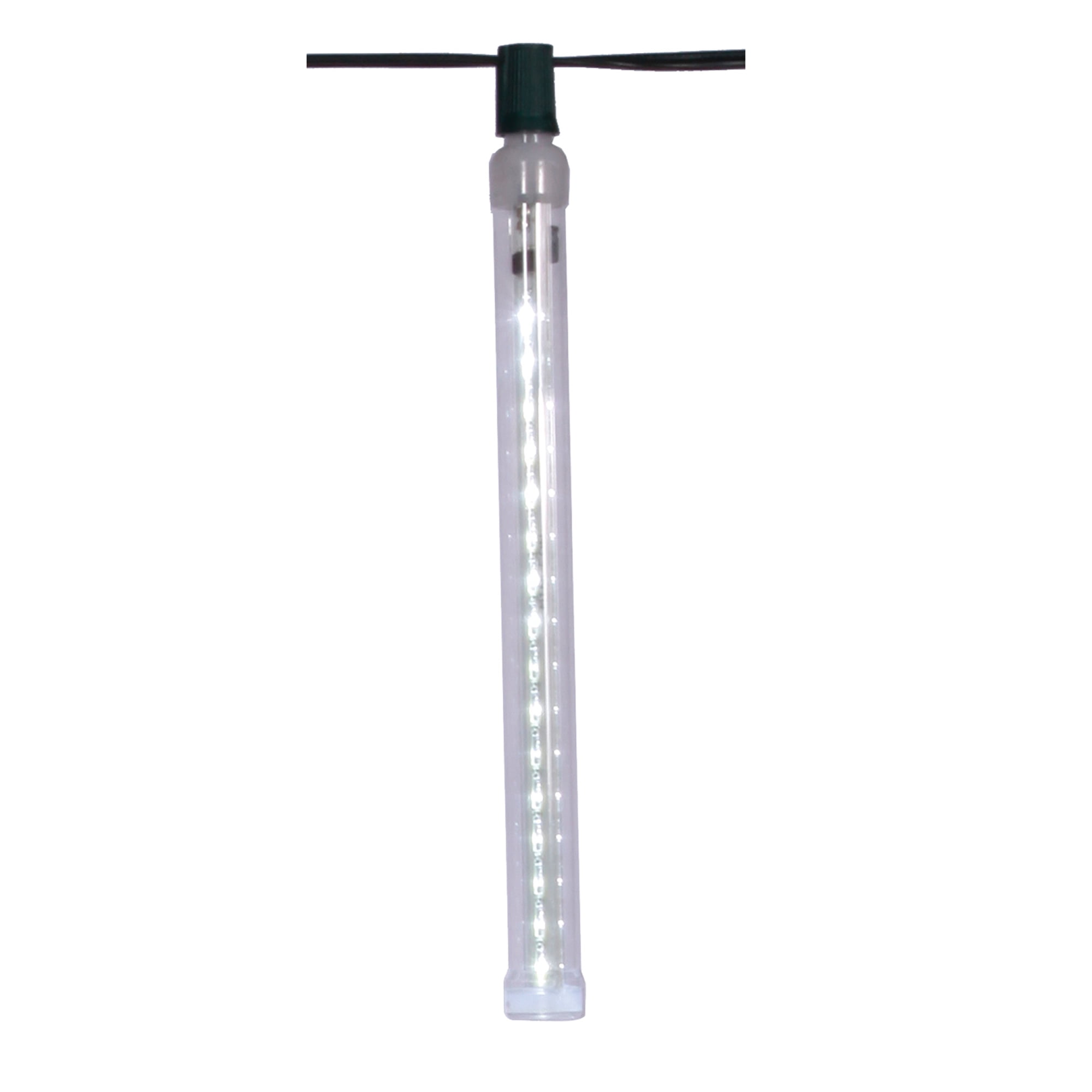 Vickerman 12" C7/E12 Warm White LED Bulb features a unique design that simulates falling snow. 130 volts, 16 diodes, 1.35 watts