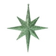 thumbnail image 1 of Vickerman 12" Celadon Iridescent Glitter Bethlehem Star Christmas Ornament, 2 per Box, 1 of 3