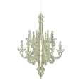 thumbnail image 1 of Vickerman 12" Champagne Glitter Chandelier Christmas Ornament, 3 per bag, 1 of 3