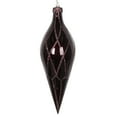 thumbnail image 1 of Vickerman 12" Chocolate Candy Finish Finial Ornament with Glitter Accents, 1 of 2