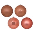 thumbnail image 1 of Vickerman 12" Coral 4-Finish Ball Ornament Assortment, 4 per Bag, 1 of 2