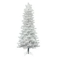 thumbnail image 1 of Vickerman 12' Crystal White Pine Slim Artificial Christmas Tree, Unlit, 1 of 2