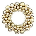 thumbnail image 1 of Vickerman 12" Gold Shiny and Matte Ball Wreath, 1 of 2