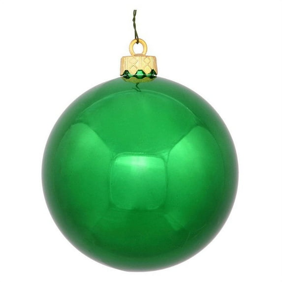 Vickerman 12" Green Shiny Ball Ornament