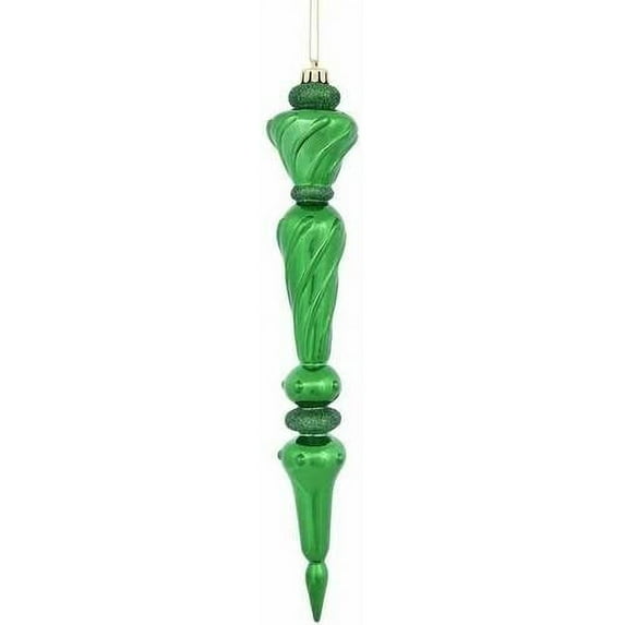 Vickerman 12" Icicle Drop Christmas Ornaments, Pack of 3