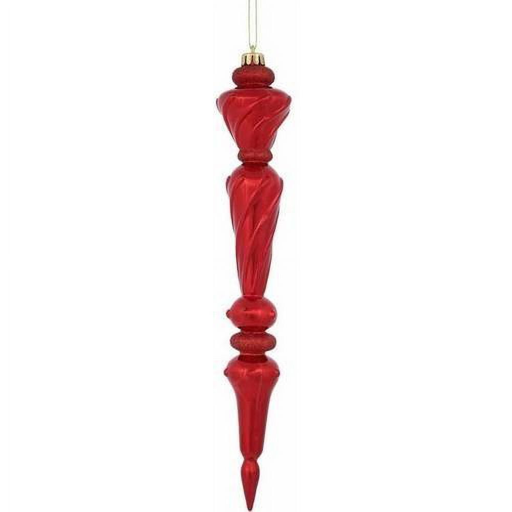 Vickerman 12" Icicle Drop Christmas Ornaments, Pack of 3