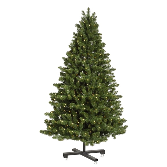 Vickerman 12' Medium Grand Teton Artificial Christmas Tree, Single Mold Warm White LED Lights