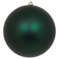 thumbnail image 1 of Vickerman 12" Midnight Green Matte Ball Ornament, 1 of 3