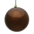 thumbnail image 1 of Vickerman 12" Mocha Candy Ball Ornament, 1 of 3