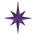 thumbnail image 1 of Vickerman 12" Purple Iridescent Glitter Bethlehem Star Christmas Ornament, 2 per Box, 1 of 3