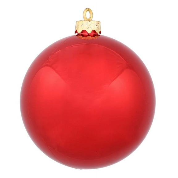 Vickerman 12" Red Shiny Ball Ornament