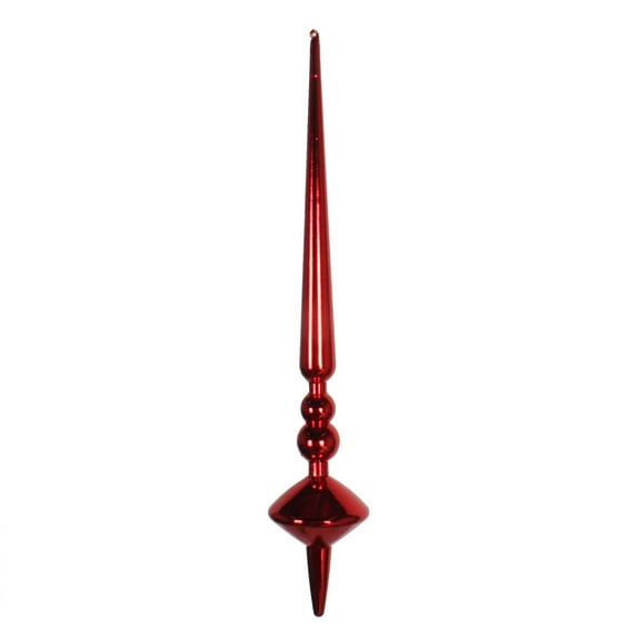 Vickerman 12" Red Shiny Cupola Finial Ornament, Pack of 3
