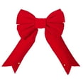 thumbnail image 1 of Vickerman 12" Red Velvet Outdoor Christmas Bow, 1 of 1