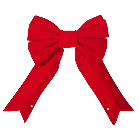Vickerman 12" Red Velvet Outdoor Christmas Bow