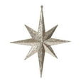 thumbnail image 1 of Vickerman 12" Rose Gold Iridescent Glitter Bethlehem Star Christmas Ornament, 2 per Box, 1 of 3