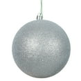 thumbnail image 1 of Vickerman 12" Silver Glitter Ball Ornament, 1 of 2