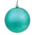 thumbnail image 1 of Vickerman 12" Teal Shiny Ball Ornament, 1 of 2