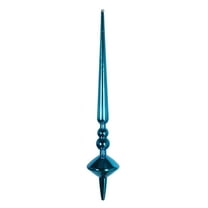 Vickerman 12" Turquoise Shiny Cupola Finial Ornament, Pack of 3